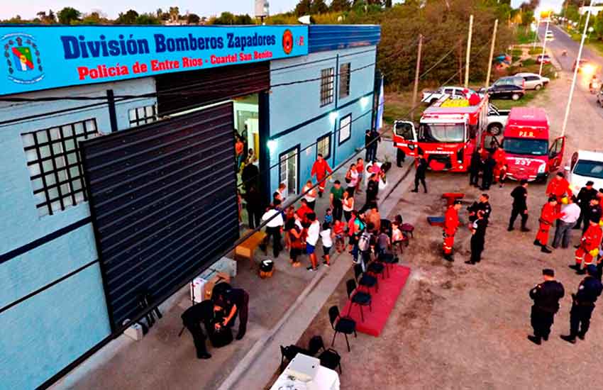 Inauguraron cuartel de Bomberos Zapadores en San Benito
