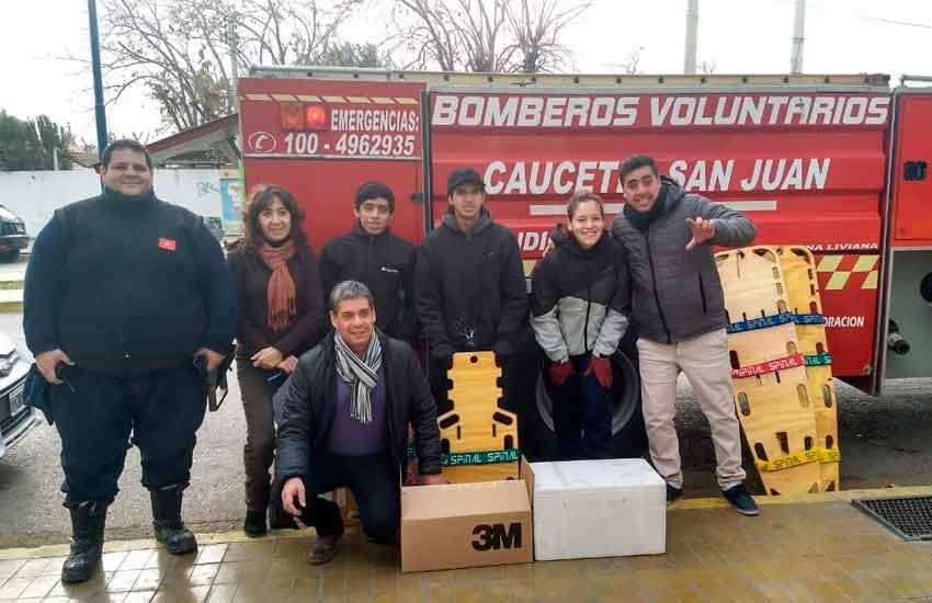 Bomberos Voluntarios de Caucete recibieron una gran donación