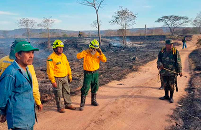 Capacitan a bomberos voluntarios para mitigar incendios forestales