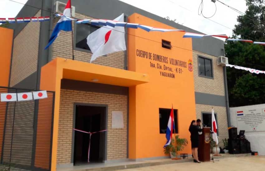 Inauguran en Yaguarón un nuevo cuartel de los Bomberos