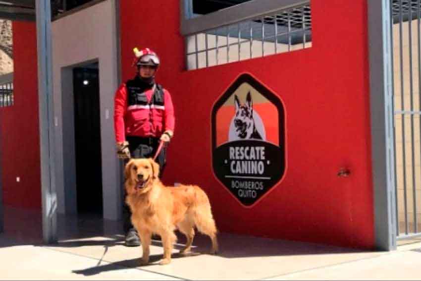 Nuevas instalaciones de la Unidad Canina de Bomberos de Quito