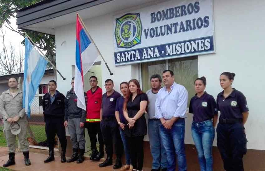 Inauguraron sede de Bomberos Voluntarios de Santa Ana