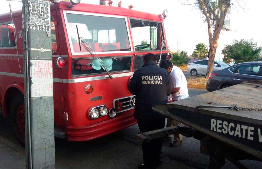 Camión de Bomberos en San Luis Potosí Falla por obsoleto