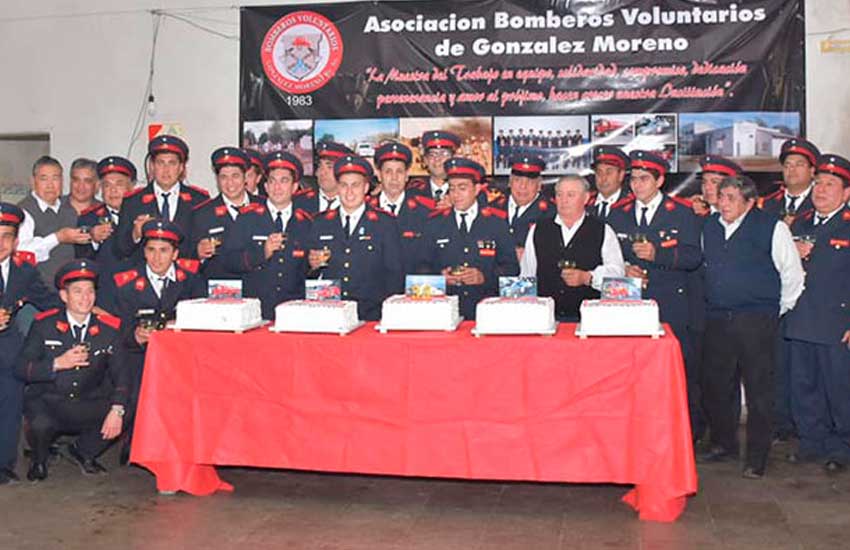 Bomberos Voluntarios de González Moreno celebran su 35º aniversario
