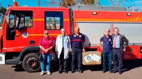 Bomberos de Valle Gran Rey reciben un Colchón de Vacío