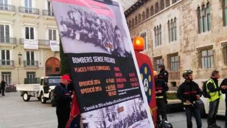 Bomberos del Consorcio protestan por sus malas condiciones