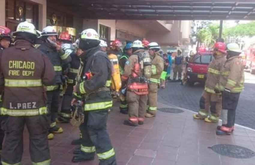 Incendio en el Hotel Oro Verde de Guayaquil