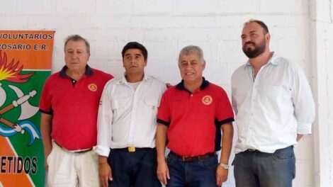 El presidente del CN de Bomberos visitó el cuartel de Villa del Rosario