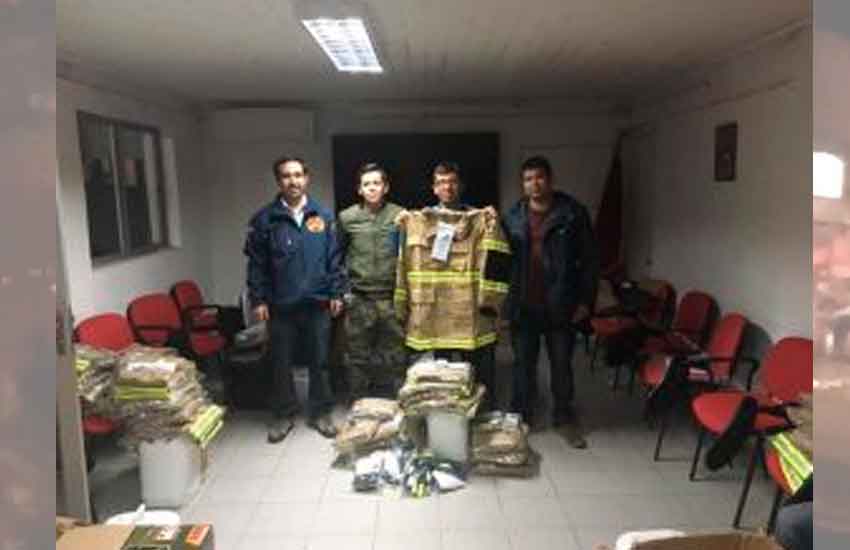 Bomberos reciben equipamiento para incendios forestales