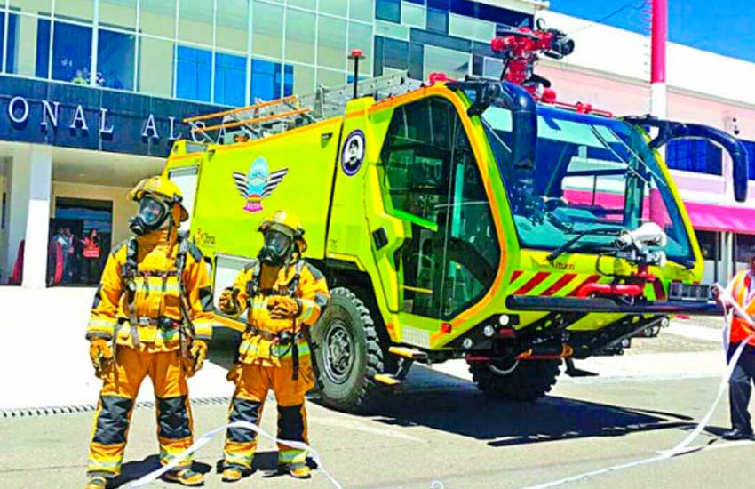 Aeropuerto de Alcantarí tiene carros de bomberos nuevos