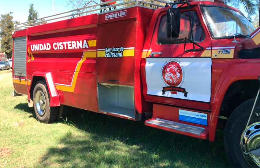 Nueva unidad para bomberos voluntarios de Feliciano