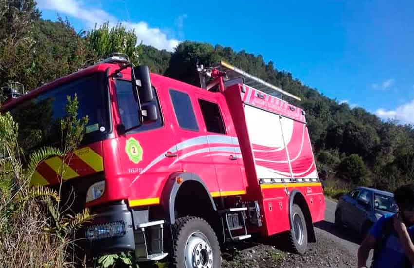 Carro de bomba de Segunda Compañía de Bomberos sufrió accidente