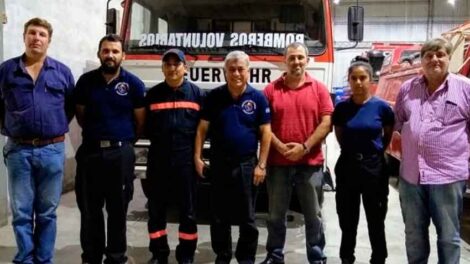 El CNBRA realizó una visita protocolar al cuartel de Bomberos Voluntarios