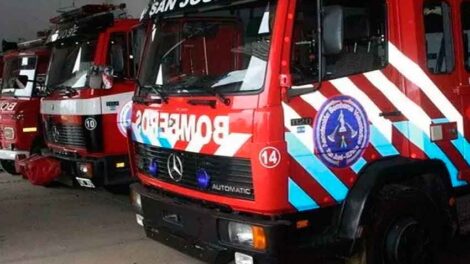 Bomberos de San José socorrieron a una beba que se había atragantado