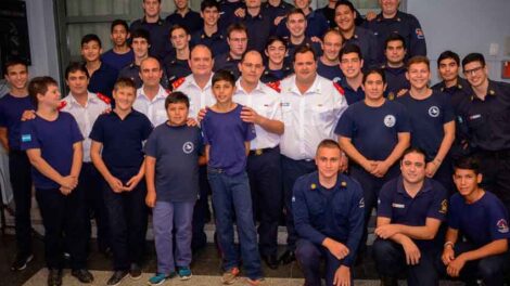 Celebraron los veinte años de la Escuela de Cadetes de Bomberos Voluntarios