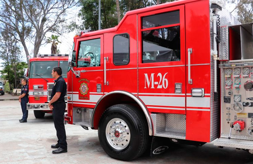 Refuerzan bomberos Tijuana con ocho unidades nuevas