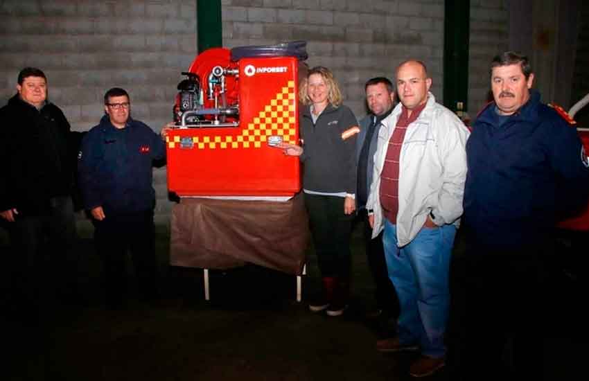 Bomberos de Sierras Bayas recibió una importante donación