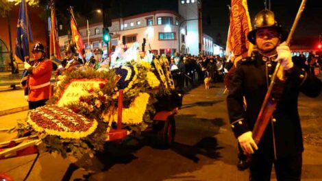 Dan el último adiós al bombero más longevo de Chile