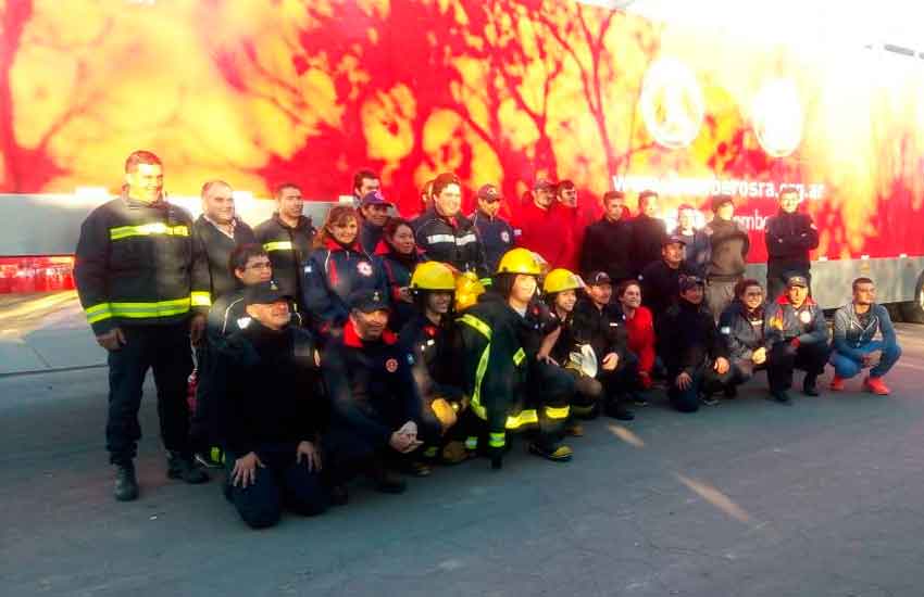 Bomberos de La Pampa se capacitaron en el CEMEC