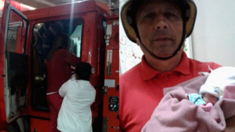 Beba nació en camión de Bomberos de Guayaibí