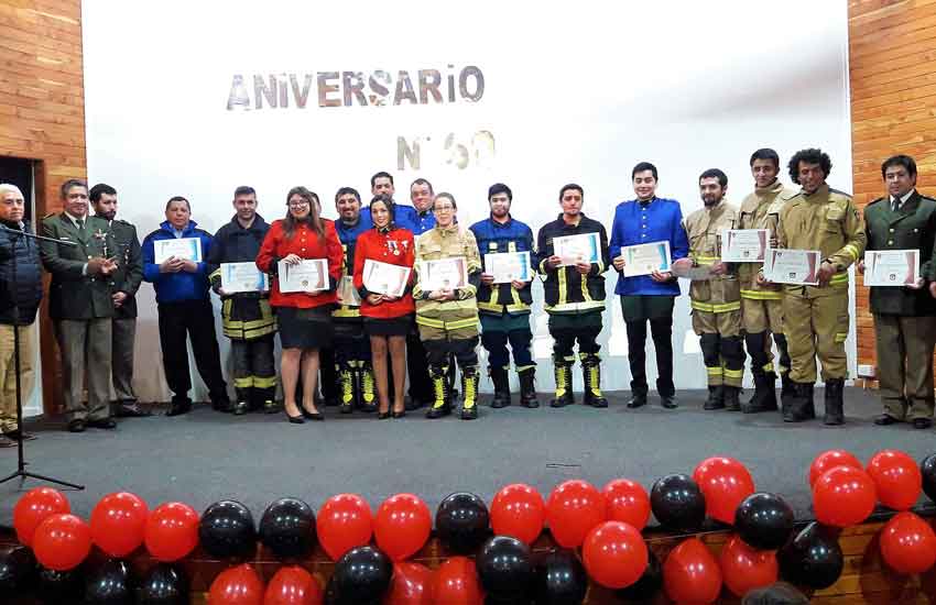Bomberos de Chile Chico celebró 60 años al servicio de la comunidad