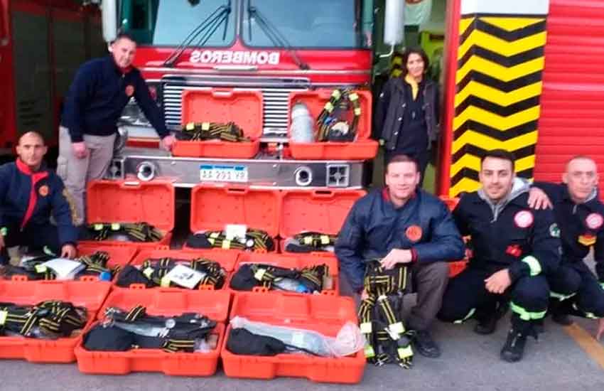 Bomberos de Berisso adquirió equipos de protección respiratoria