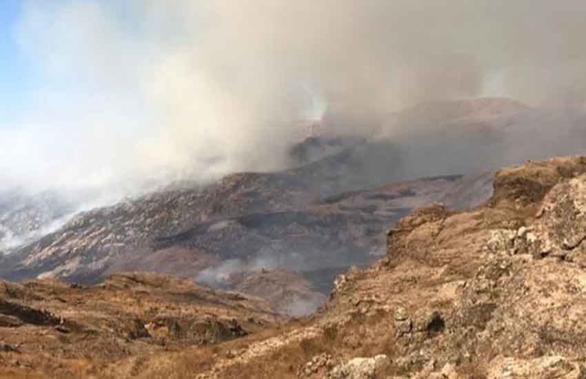 Bomberos voluntarios combaten incendios forestales en Córdoba