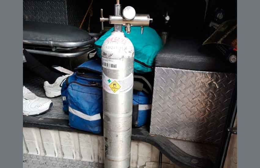 Roban cilindro de oxígeno a Bomberos Voluntarios