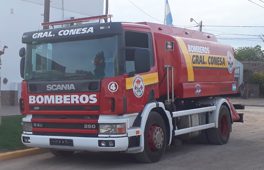 Nuevo Cisterna para Bomberos de Gral. Conesa