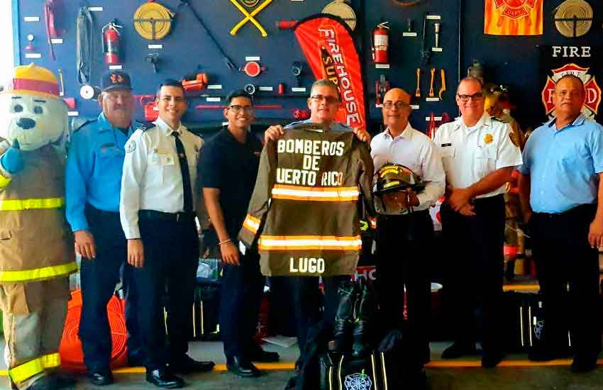 Bomberos de Puerto Rico reciben donaciones de equipo