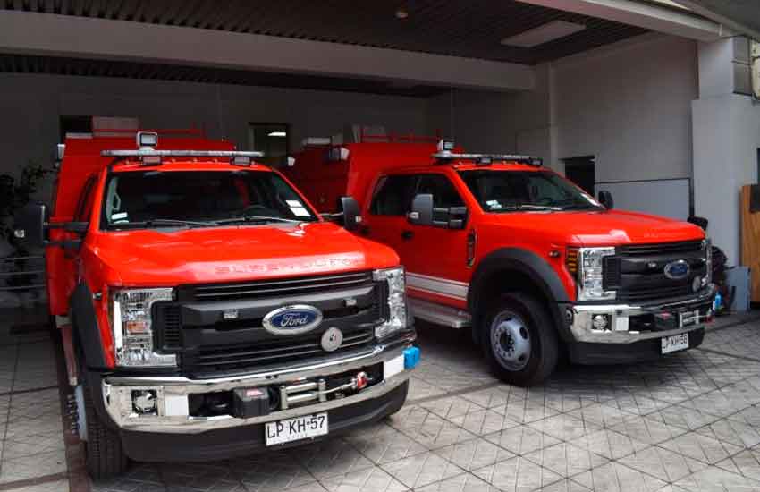 Bomberos de El Palqui reciben modernas unidades de rescate