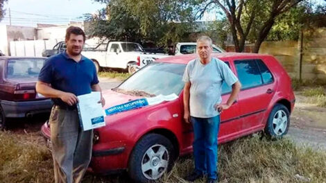 La justicia entrego un vehiculo a Bomberos Voluntarios de Jacinto Arauz