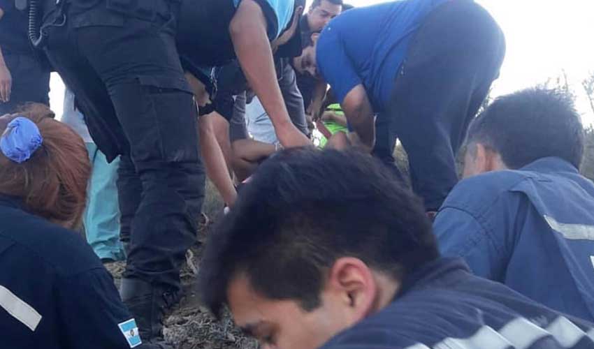 Una mujer sufrió un accidente en lo alto del Cerro Viteau