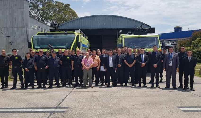 Bomberos Federales se incorporaron al aeropuerto