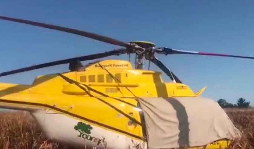 Helicóptero se estrelló mientras combatía incendio forestal