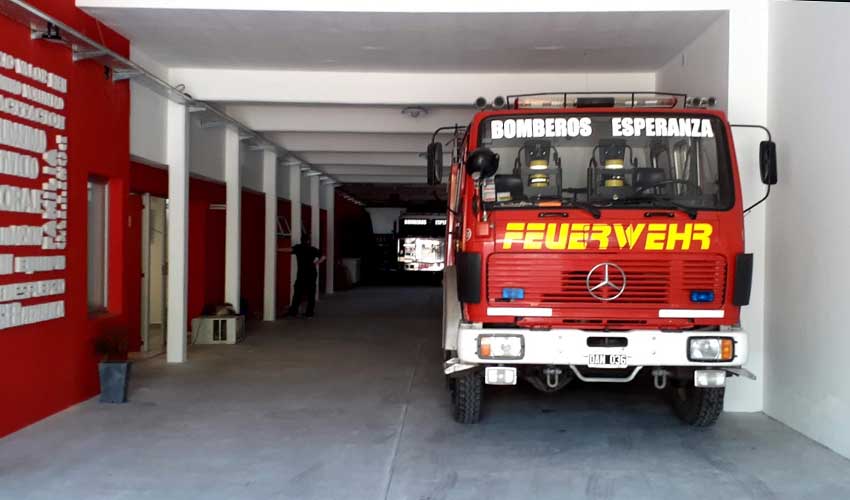 Bomberos Voluntarios de Esperanza ya opera en su flamante cuartel