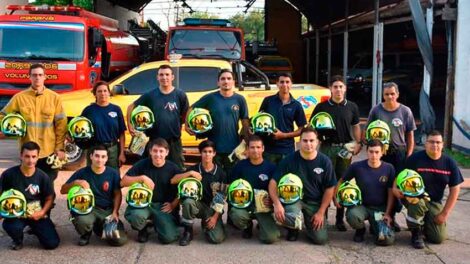 Bomberos Voluntarios de Paraná recibieron elementos de seguridad