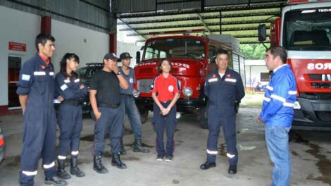 Defensa Civil supervisó cuarteles de bomberos voluntarios en Salta