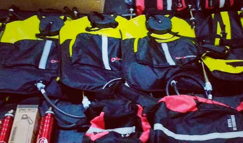 Bomberos Voluntarios de Saldan con nuevos equipos forestales