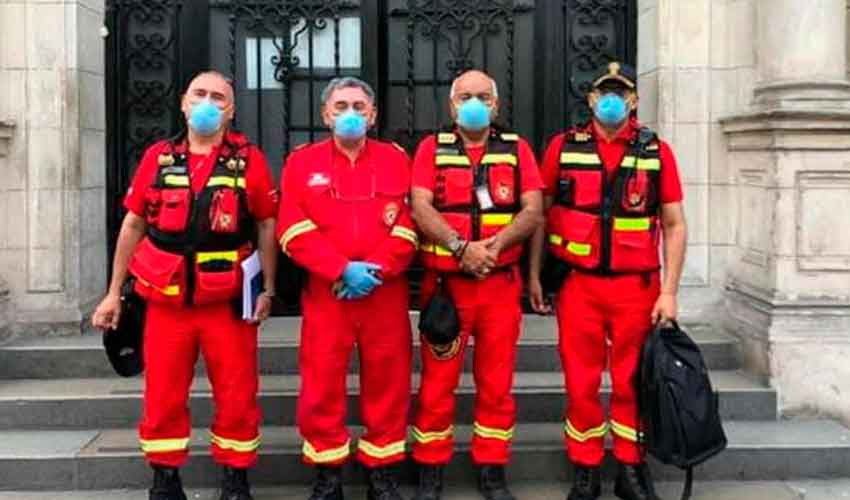 Bomberos recibirán insumos de bioseguridad