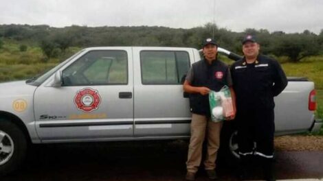 Bomberos Voluntarios recibieron equipos de bioseguridad