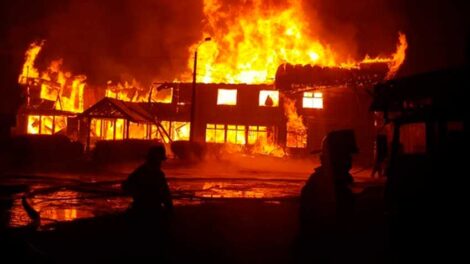  Incendio destruye hogar de menores en Osorno