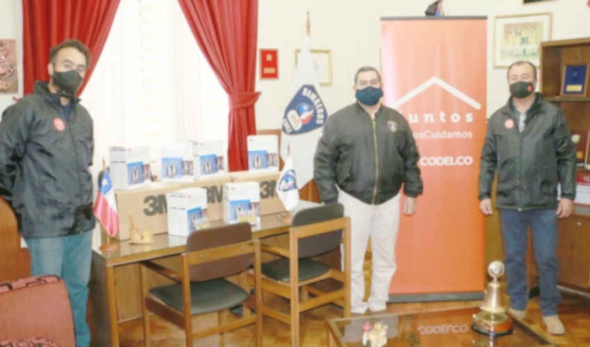 Bomberos de Los Andes recibió elementos de protección personal