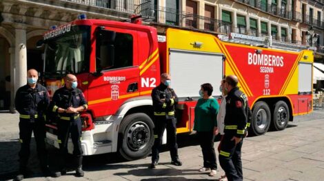 Nuevo vehículo para los bomberos de Segovia