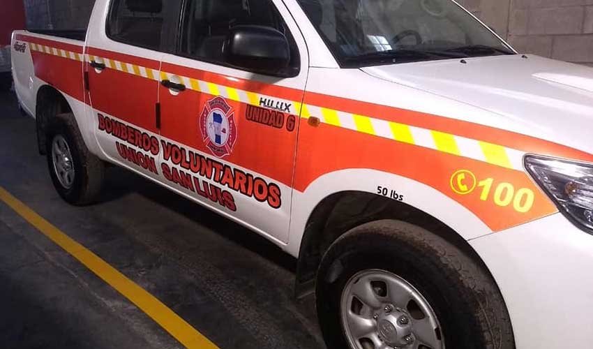 Nueva camioneta forestal de Bomberos Voluntarios Unión