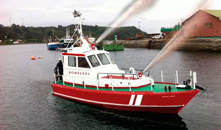 Puerto Montt tendrá la primera embarcación para combatir incendios marítimos