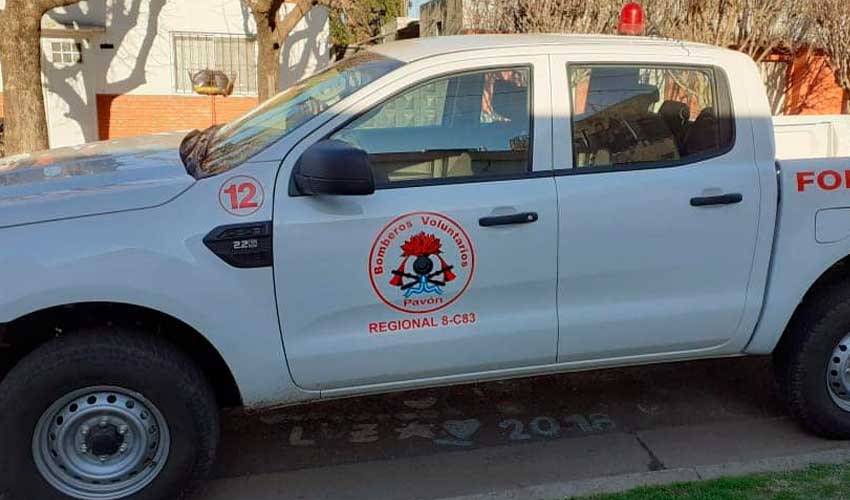 Bomberos Voluntarios Pavón con nueva unidad