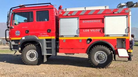 Nuevo carro para el cuerpo de Bomberos de Los Vilos