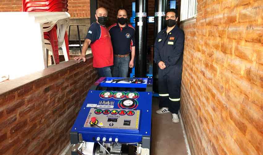 Nuevo compresor de carga para Bomberos de Ingeniero Maschwitz