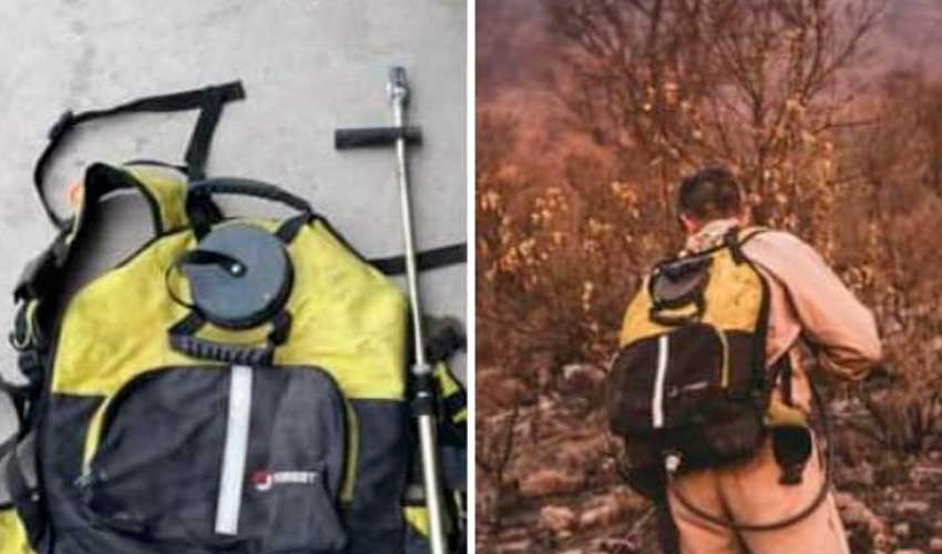 Buscan mochila y casco perdido por un bombero en un incendio